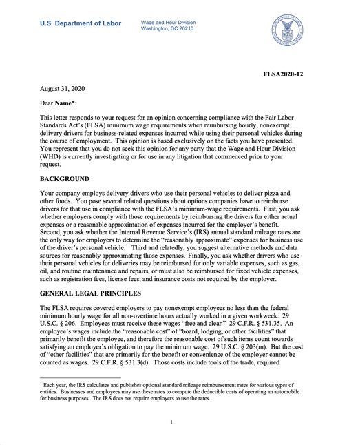 DOL Opinion Paper Image